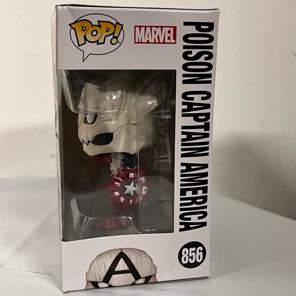 NIB - FUNKO Pop Marvel Venom Poison Captain America #856 - Picture 3 of 7